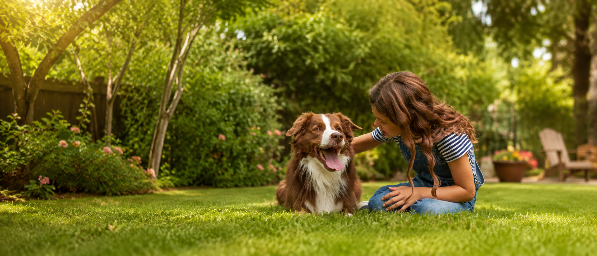 Happy pet outdoor moment